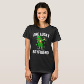 One Lucky Boyfriend St Patricks Day Dabbing Leprec Tシャツ (正面フル)