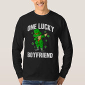 One Lucky Boyfriend St Patricks Day Dabbing Leprec Tシャツ (正面)