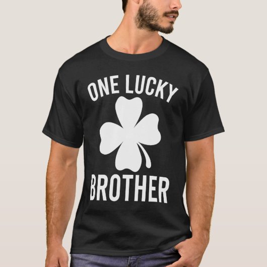 One Lucky Brother St Patricks Day Bro  Irish Shamr Tシャツ (正面)