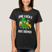One Lucky Bus Driver St Patricks Day Dabbing Lepre Tシャツ (正面)