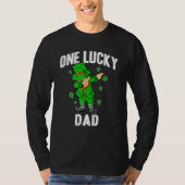 One Lucky Dad St Patricks Day Dabbing Leprechaun M Tシャツ (正面)