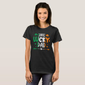 One Lucky Dad St Patricks Day Irish Flag Ireland F Tシャツ (正面フル)
