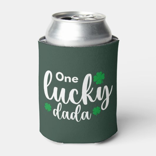 One Lucky Dada Funny St Patrick Day 缶クーラー (缶正面)