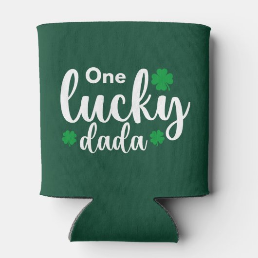 One Lucky Dada Funny St Patrick Day 缶クーラー (裏面)