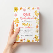 One Lucky Duck Birthday Invitation 招待状