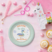 One Lucky Duck & Bubbles 1歳の誕生日 パステル ペーパープレート (パーティー)