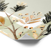 One Lucky Duck Cute Duckling Gingham 1st Birthday ポスター (角)