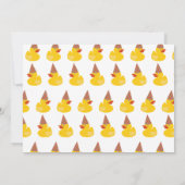 One Lucky Duck Invite 1st  First Birthday Photo 招待状 (裏面)