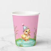 One Lucky Duck Kids Birthday Photo 紙コップ (裏面)