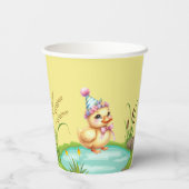 One Lucky Duck Kids Birthday Photo 紙コップ (裏面)