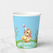 One Lucky Duck Kids Birthday Photo 紙コップ (裏面)