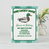 One Lucky Duck, Mallard Green 1st Birthday 招待状 (スタンド正面)