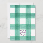 One Lucky Duck, Mallard Green 1st Birthday 招待状 (裏面)