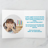 One Lucky Duck Photoガーリー子供の誕生日 カード (内部)