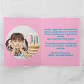 One Lucky Duck Photoガーリー子供の誕生日 カード (内部)
