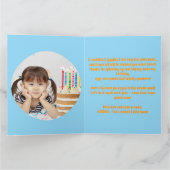 One Lucky Duck Photoガーリー子供の誕生日 カード (内部)