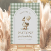 One Lucky Duck Welcome Signポスター ポスター