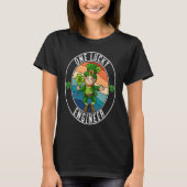 One Lucky Engineer Leprechaun IrishSt patricks Tシャツ (正面)