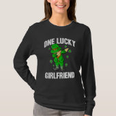 One Lucky Girlfriend St Patricks Day Dabbing Lepre Tシャツ (正面)
