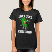 One Lucky Girlfriend St Patricks Day Dabbing Lepre Tシャツ (正面)