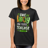 One Lucky High School Teacher Pencil Shamrock St P Tシャツ (正面)