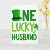 One Lucky Husband St Patricks Card カード (黄色い花)