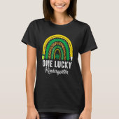 One Lucky Kindergarten Rainbow St Patricks Day Tea Tシャツ (正面)