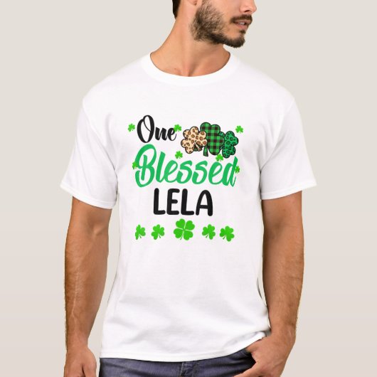 One Lucky Lela Clover St. Patrick's Day Irish Tシャツ (正面)