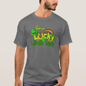 One Lucky Lunch Lady St Patricks Day Shamrock Cafe Tシャツ (正面)