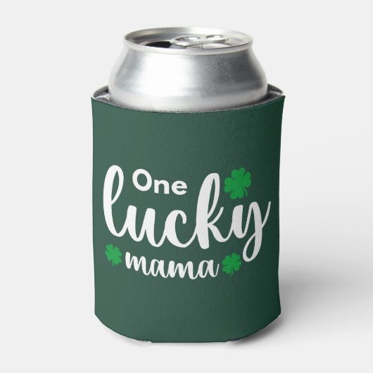One Lucky Mama Funny St Patrick Day 缶クーラー (缶正面)