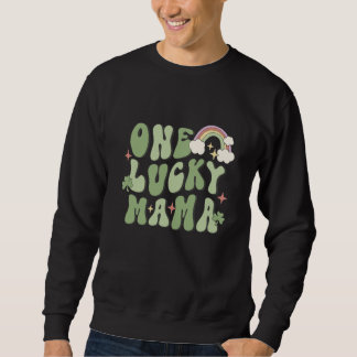 One Lucky Mama St Patricks Day Rainbow C スウェットシャツ
