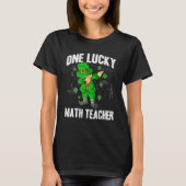 One Lucky Math Teacher St Patricks Day Dabbing Lep Tシャツ (正面)