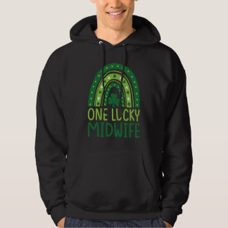 One Lucky Midwife Rainbow Shamrock St Patrick's Da パーカ