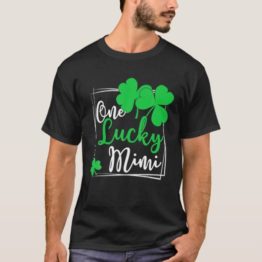 One Lucky Mimi - Funny Family St Patrick's Day Gif Tシャツ (正面)