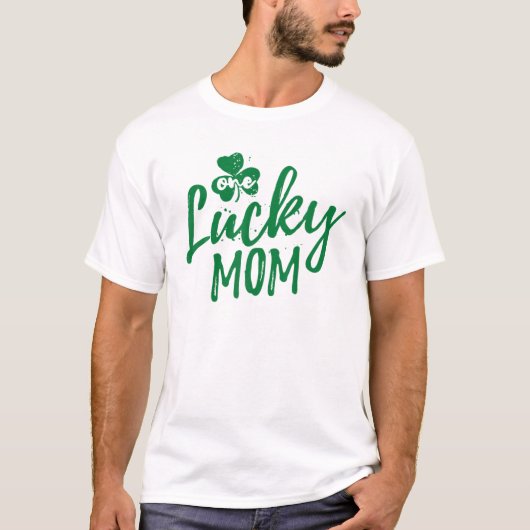 One Lucky Mom Family Matching St. Patrick's Day 20 Tシャツ (正面)