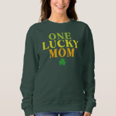 One Lucky Mom | St. Patrick's Day Mom Gift スウェットシャツ (正面)