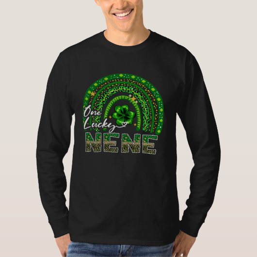 One Lucky Nene  Shamrock Rainbow St Patrick s Day  Tシャツ (正面)