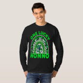 One Lucky Nonno Good Luck Green Rainbow Shamrock L Tシャツ (正面フル)