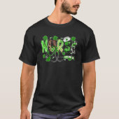 One Lucky Nurse ICU RN Retro Groovy Patrick's Day  Tシャツ (正面)
