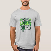 One Lucky Nurse – St. Patrick’s Day Nurse Design Tシャツ (正面)