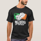 One Lucky Para Dice Game  Family Group Matching Tシャツ (正面)