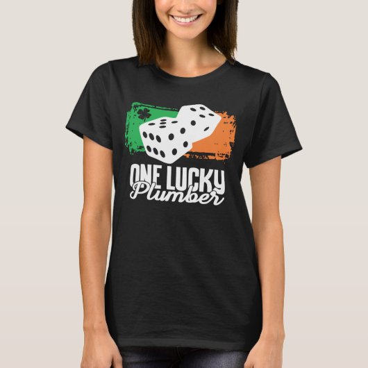 One Lucky Plumber Dice Game Family Group Matching Tシャツ (正面)