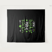 One Lucky Pre-K Teacher ShirtSt patricks day・アイリス タペストリー (正面(横))