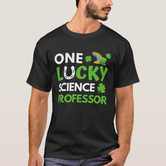 One Lucky Science Professor St Patricks Day, Biolo Tシャツ (正面)