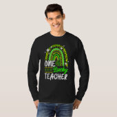 One Lucky Shamrock Teacher St Patricku2019s Day Le Tシャツ (正面フル)