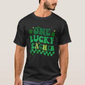 One Lucky Teacher Groovy Retro St Patrick's Day Bo Tシャツ (正面)