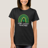 One Lucky Teacher Rainbow St Patrick's Day Teacher Tシャツ (正面)