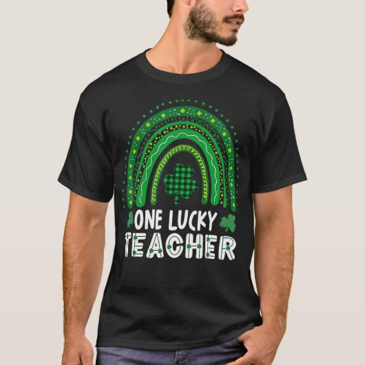One Lucky Teacher Rainbow St Patricku2019s Day App Tシャツ (正面)