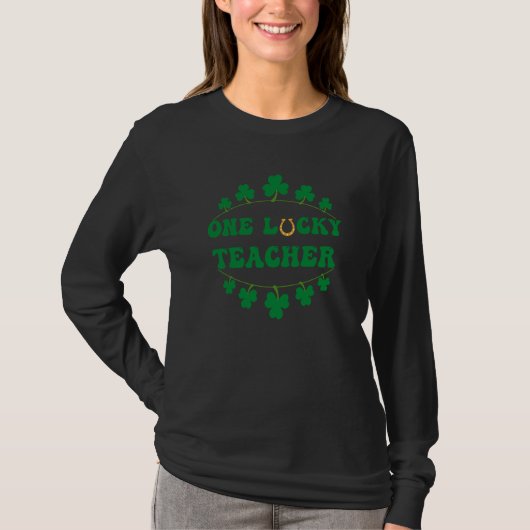 One Lucky Teacher Saint Patrick's Day Tシャツ (正面)