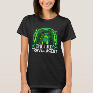 One Lucky Travel Agent Rainbow St Patrick's Day Qu Tシャツ
